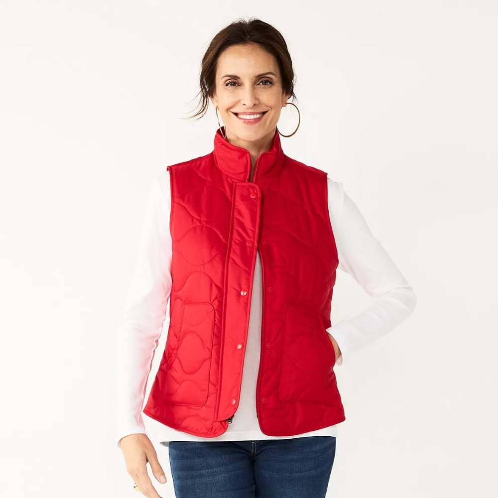 Women's Croft & Barrow Quilted Vest